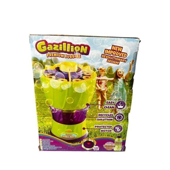 Gazillion Premium Bubbles Rush Blowing Machine Kids/Child 3y+ Outdoor Toy Game - Picture 2 of 2